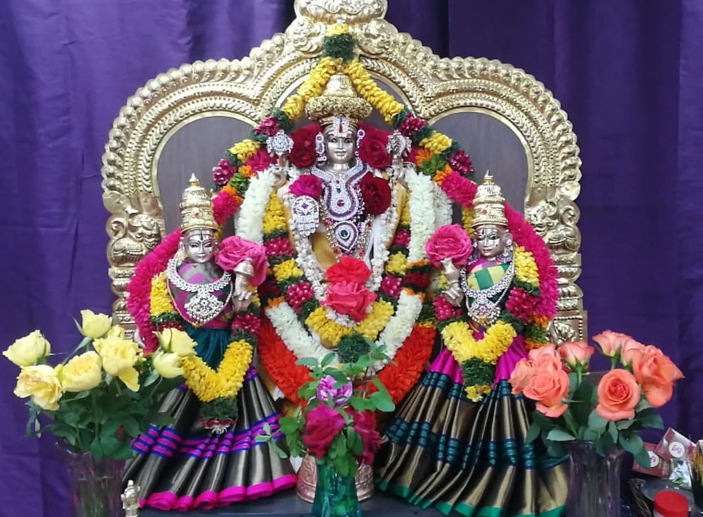 Sri Venkateswara Balaji with Sridevi and Bhudevi